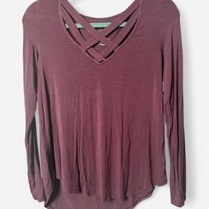 American Eagle Outfitters Soft & Sexy Purple long sleeve top, Size XS